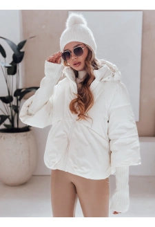 Kurtka damska zimowa MISSLAYER z kapturem biała Dstreet TY5036