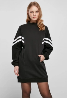 Ladies Oversized College Sweat Dress black