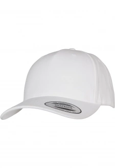 YP CLASSICS 5-PANEL PREMIUM CURVED VISOR SNAPBACK CAP white
