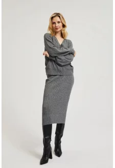 WOMEN'S SKIRT Z-SC-4500 GREY MEL