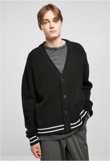 Sporty Boxy Cardigan black