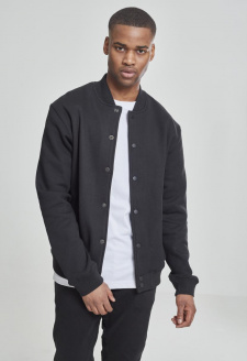 2-tone College Sweatjacket blk/blk