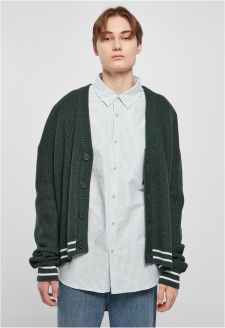 Sporty Boxy Cardigan bottlegreen