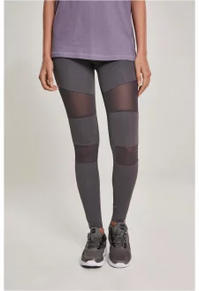 Ladies Tech Mesh Leggings dark grey