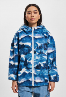 Just Rhyse Clouds Zip Hoody blue