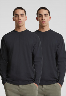 Basic Longsleeve 2-Pack black+black