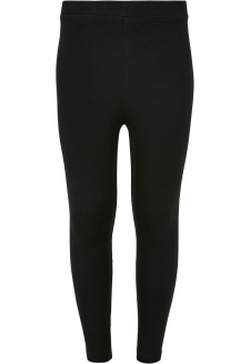 Girls High Waist Jersey Leggings black