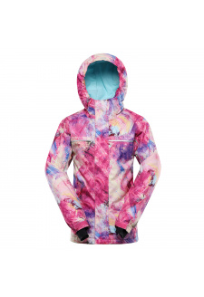 Dětská lyžařská bunda s membránou ptx snow ALPINE PRO KIWERO fuchsia varianta pa