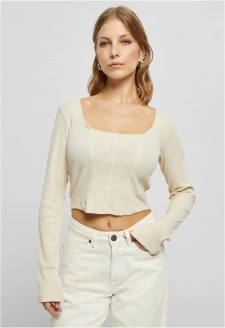 Ladies Short Rib Corsage Longsleeve softseagrass