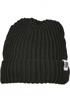 Recycled Yarn Fisherman Beanie black