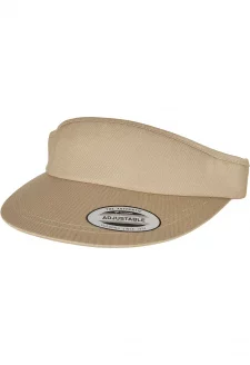 Flat Round Visor Cap khaki