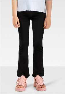 Girls Recycled High Waist Flared Leggings black