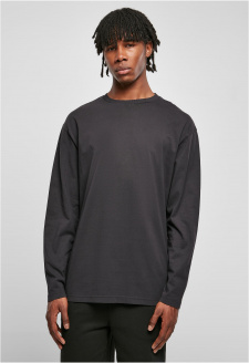 Heavy Oversized Garment Dye Longsleeve black