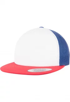 Foam Trucker with White Front red/wht/royal