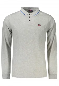 NÓRSKO 1963 PÁNSKE POLO S DLHÝM RUKÁVOM ŠEDÁ