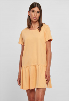 Ladies Valance Tee Dress paleorange