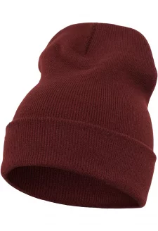 Heavyweight Long Beanie maroon