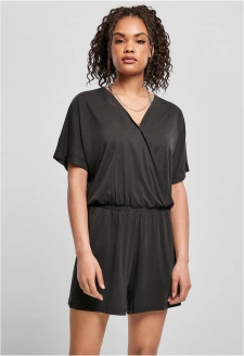 Ladies Short Modal Jumpsuit black
