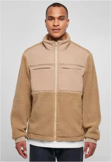 Patched Sherpa Jacket unionbeige