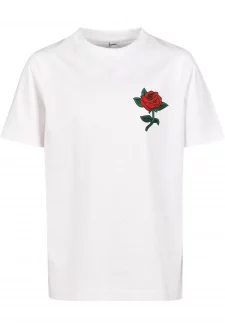 Kids Rose Tee white