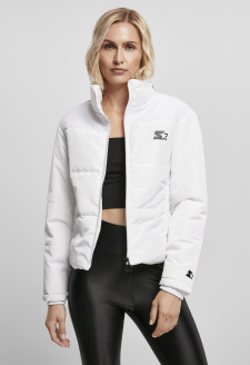 Ladies Starter Logo Puffer Jacket white