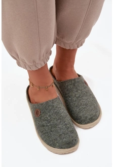 Obuwie Domowe Kapcie Damskie Inblu CS000047 Zielone