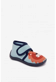 Kapcie Dziecięce Na Rzep Niebieskie Katline