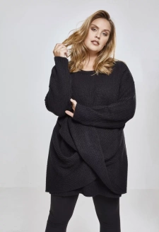 Ladies Wrapped Sweater black