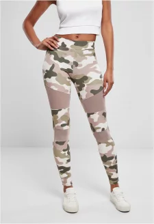 Ladies Camo Tech Mesh Leggings duskrose camo