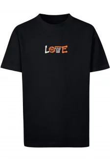 Kids Baskteball Love Tee black