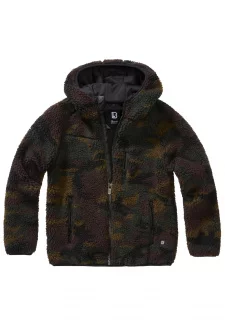 Kids Teddyfleecejacket Hood woodland