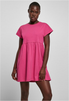 Ladies Organic Empire Valance Tee Dress brightviolet