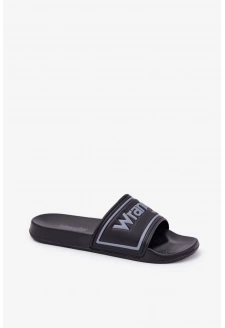 Klapki Męskie WRANGLER AVERELL SLIDER MEN LOW 20251042.25Y Czarne