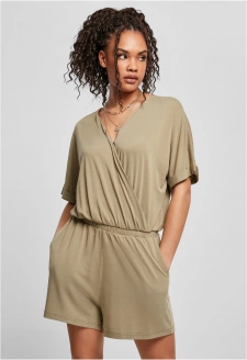 Ladies Short Modal Jumpsuit khaki