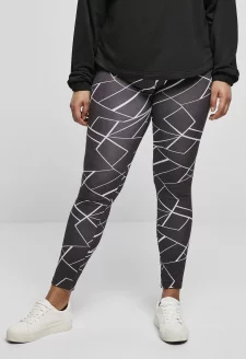 Ladies AOP Leggings geometric black