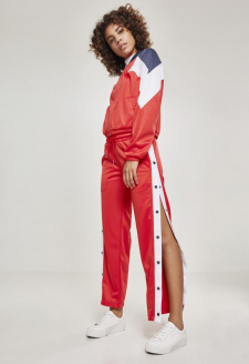 Ladies 3-Tone Track Jacket firered/navy/white