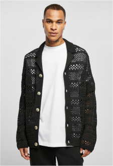 Crocheted Cardigan black