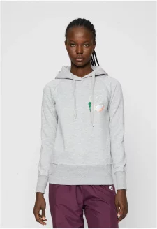 Damen Ladies Kicks Love EMB Hoody grey