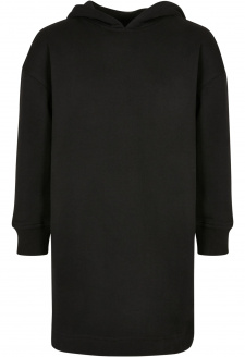 Girls Oversized Terry Hoody Dress black