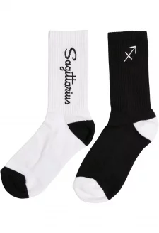 Zodiac Socks 2-Pack black/white sagittarius