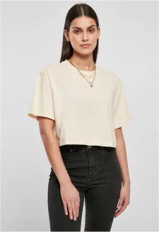 Ladies Short Oversized Tee whitesand