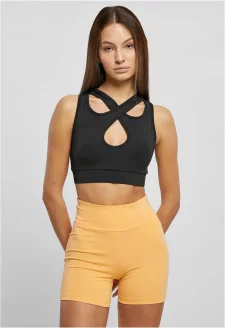 Ladies Crossed Sprots Bra black