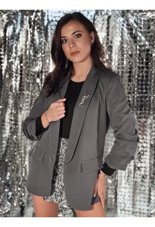 Marynarka damska one size MARANTTA grafitowa Dstreet PY0103
