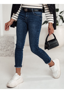 Spodnie damskie jeansowe BEVINO ciemnoniebieskie Dstreet UY2200
