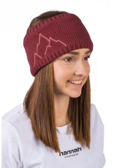 Pletená čelenka z merino vlny Hannah ASTRA garnet