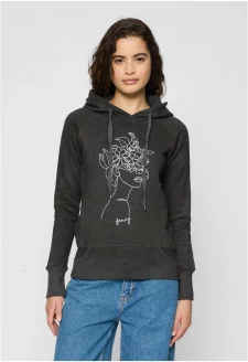 Ladies One Line Fruit Hoody charcoal