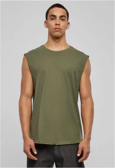 Open Edge Sleeveless Tee olive