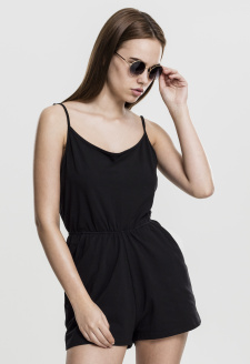 Ladies Short Spaghetti Jumpsuit black