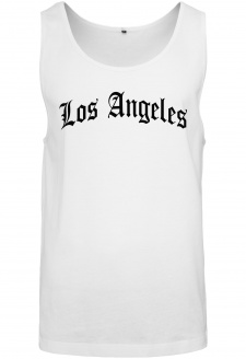 Los Angeles Wording Tank Top white