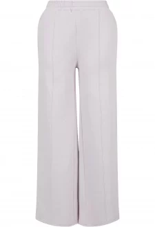 Ladies Straight Pin Tuck Sweat Pants softlilac